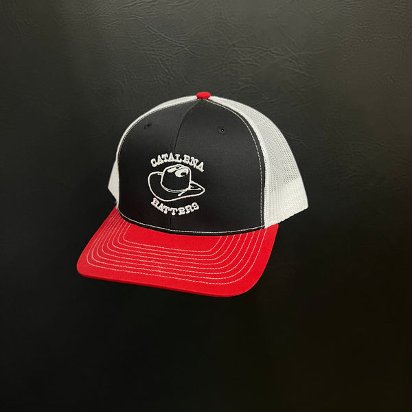 Black/White/Red Cap - Catalena Hatters