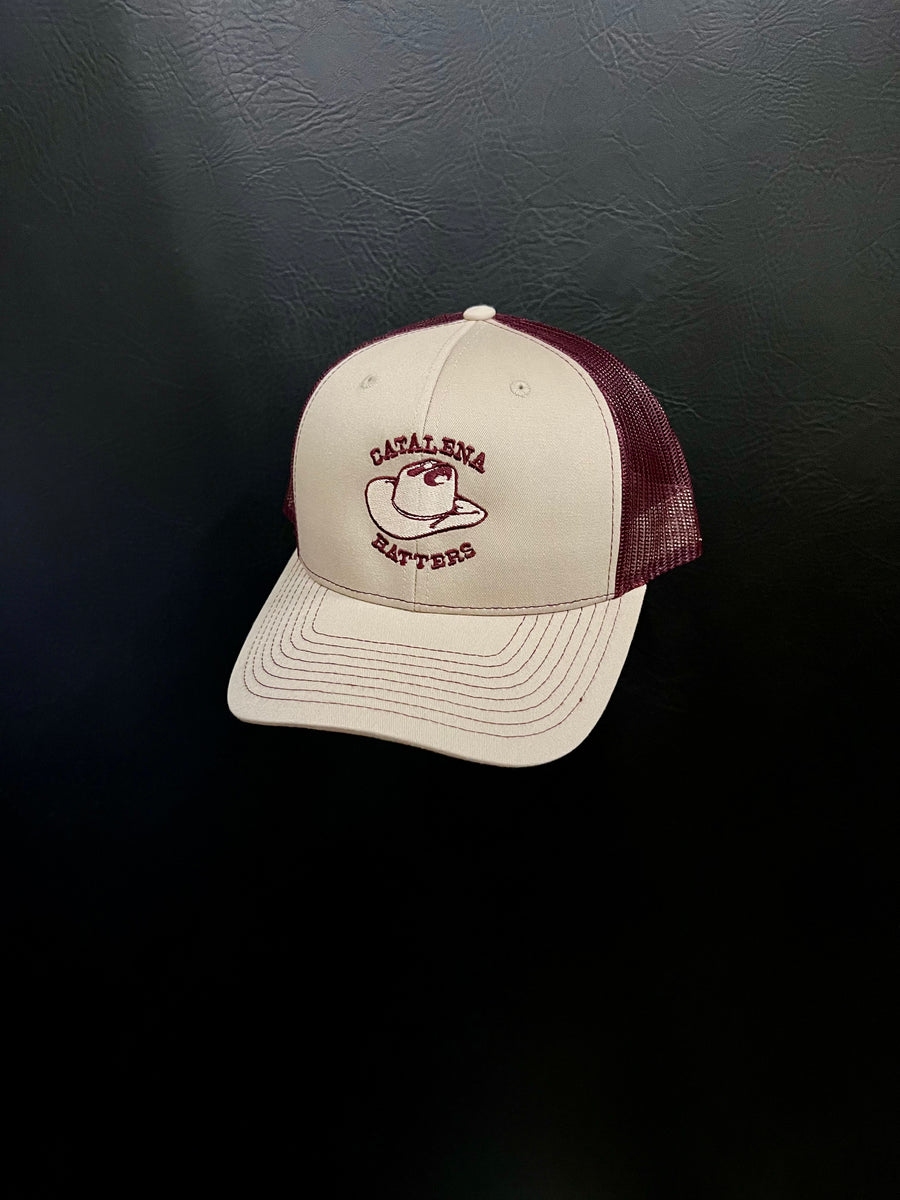 Khaki/ Burgundy Cap
