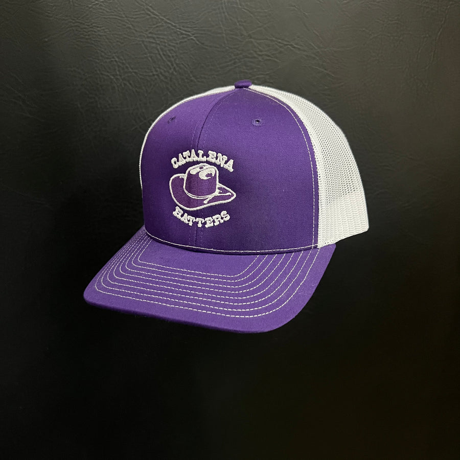 Purple/ White Cap