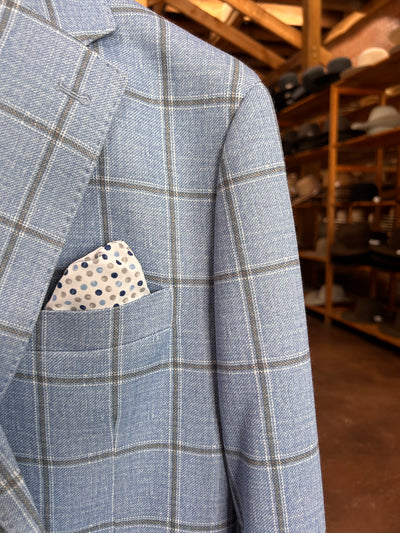 Blue Window Check Blazer