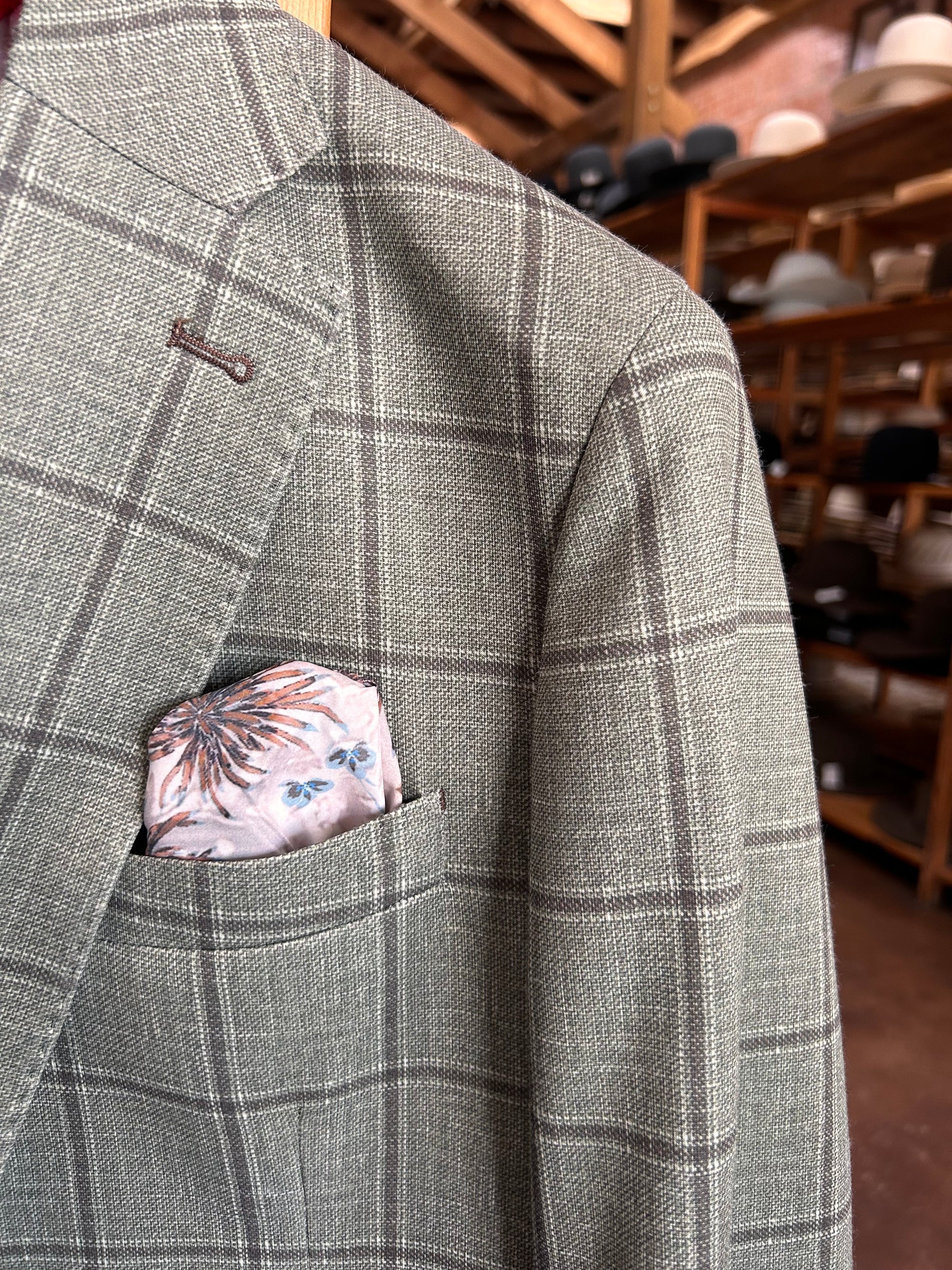 Green Plaid Blazer