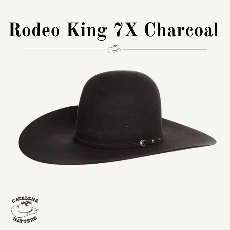 Rodeo King 7X Charcoal Felt Hat