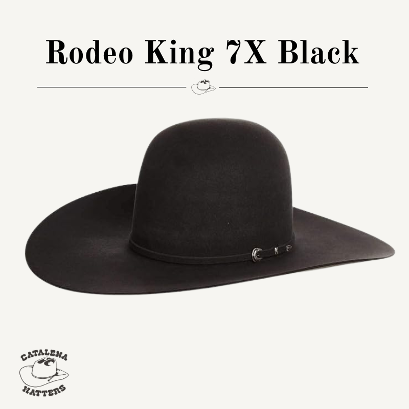 Rodeo King 7X Black Felt Hat