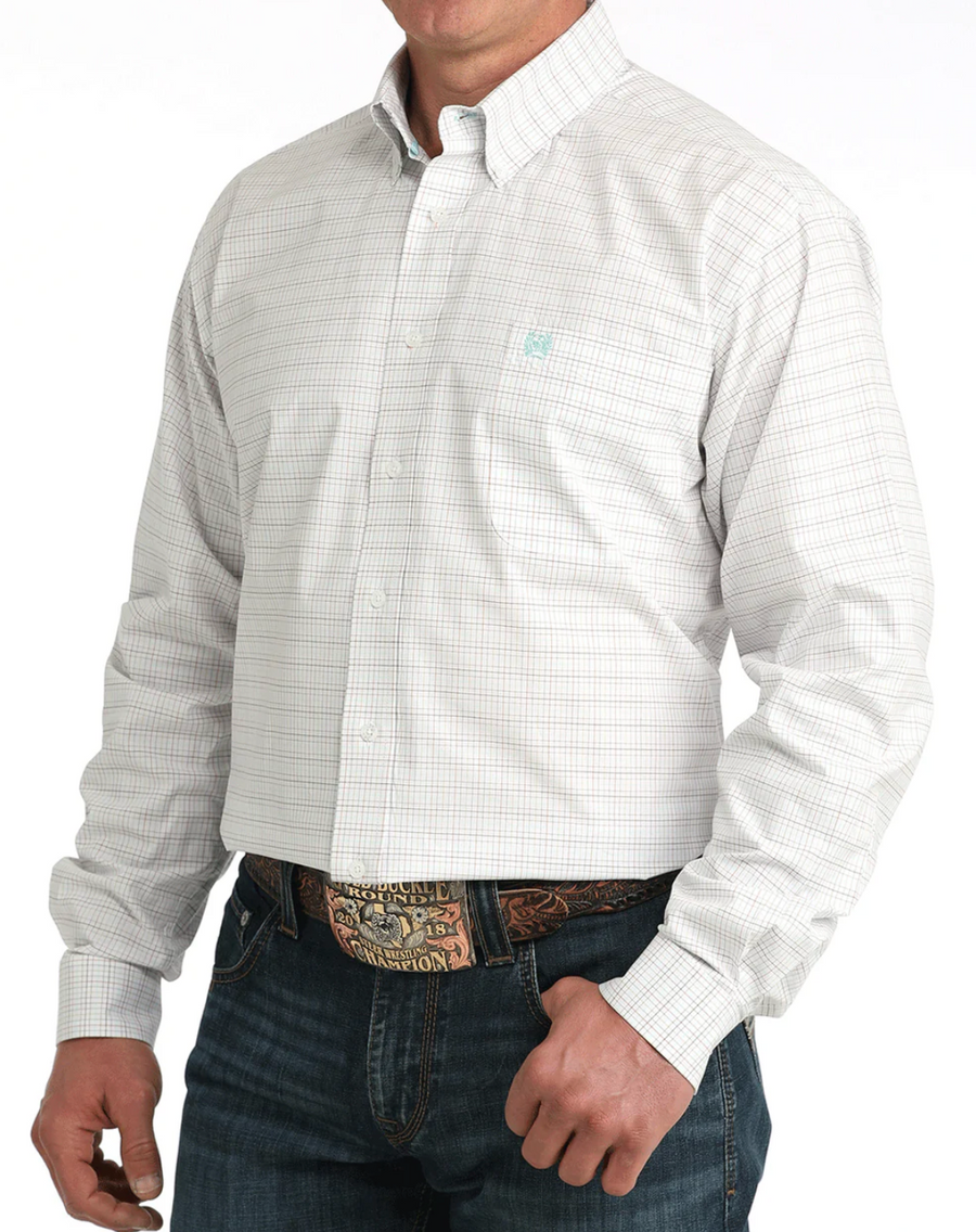 White Plaid Shirt