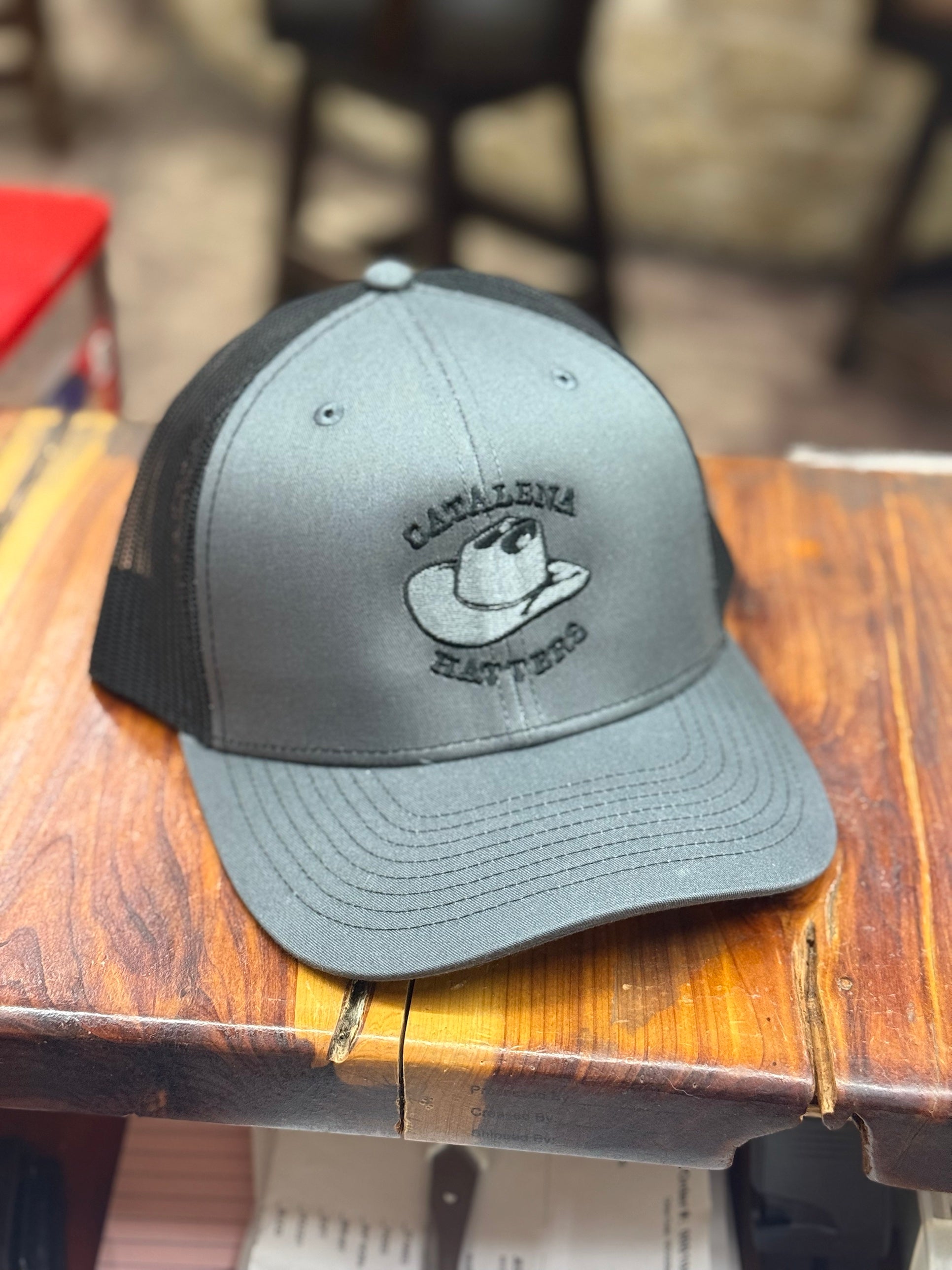 Charcoal/Black Catalena Hatters cap