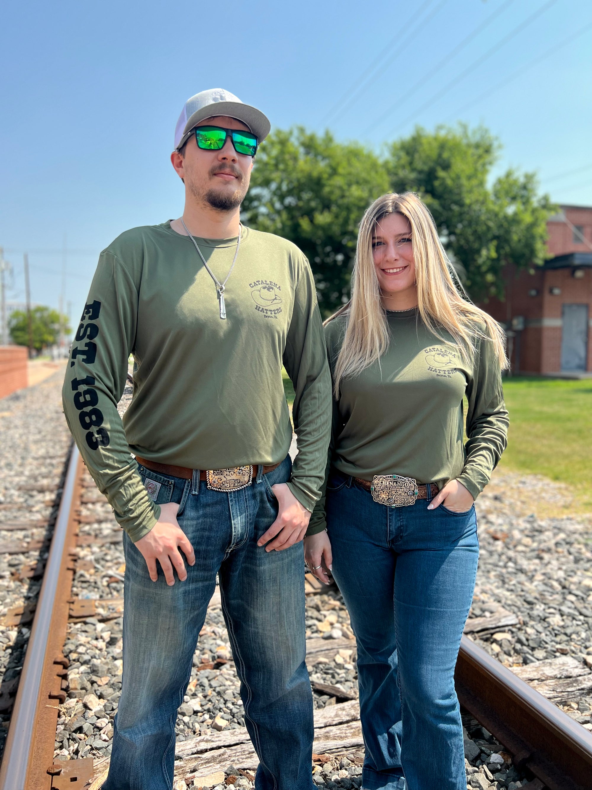 Cat Hat Dri Fit Long Sleeve Shirt