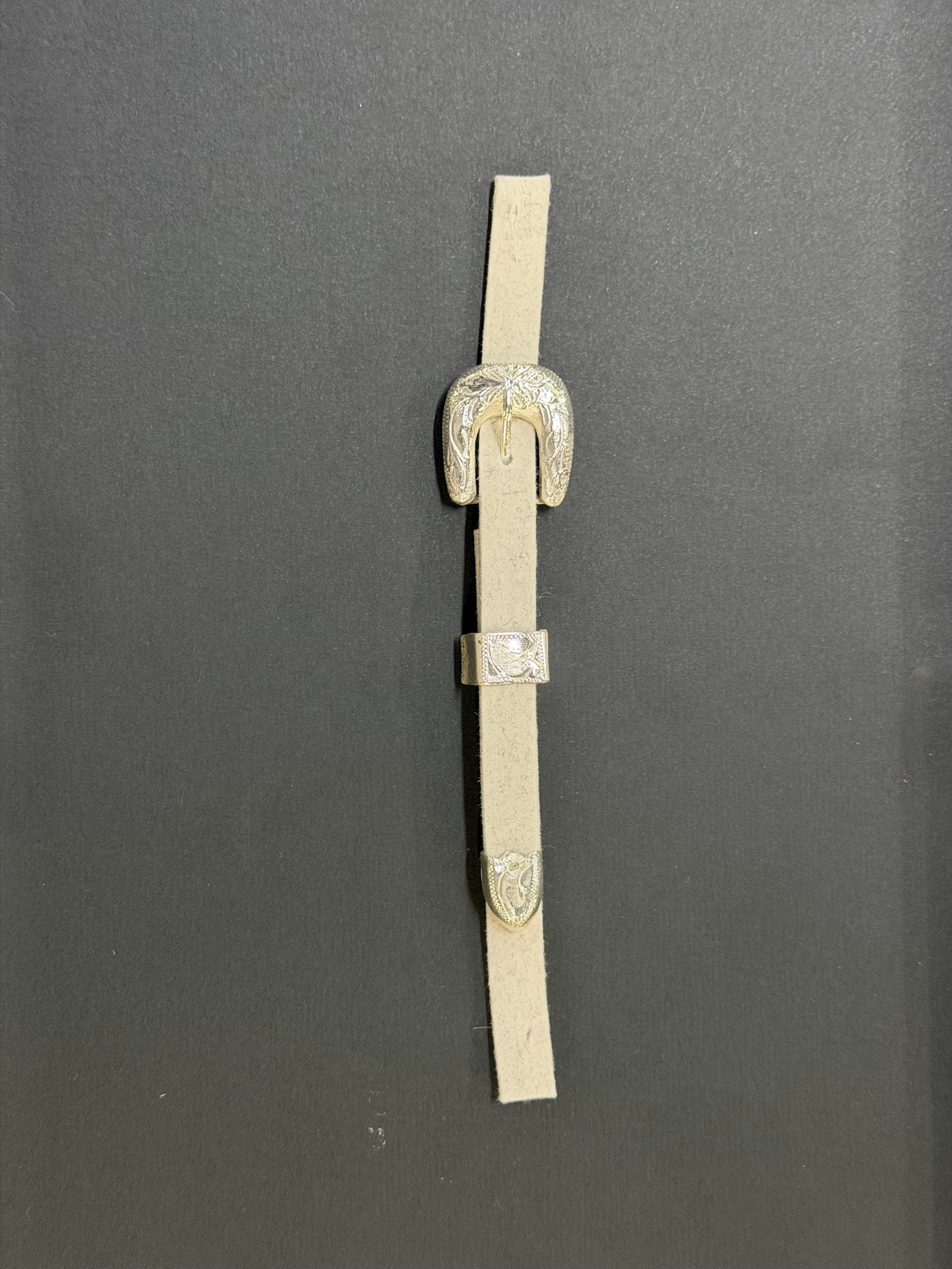 Self Band & Buckle Set - Round Silver